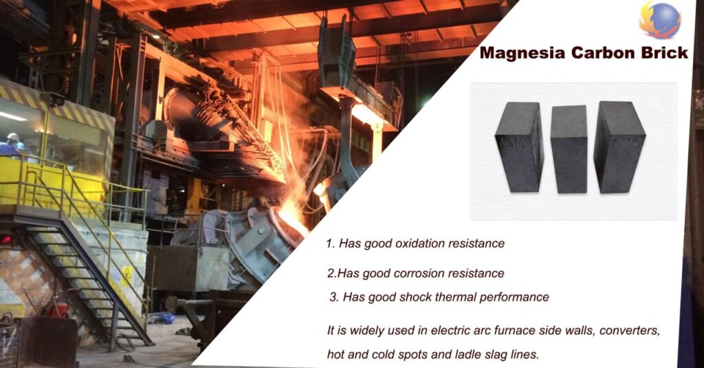 magnesia carbon bricks for the steel ladle