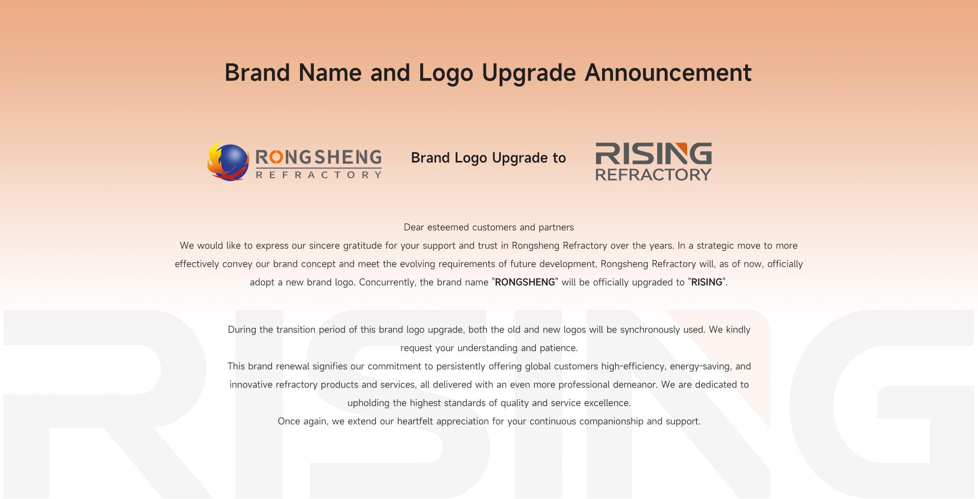 Brand Name and Logo Upgrade